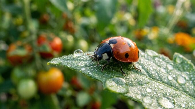 Marienkäfer und Nützlinge als Teil des biologischen Pflanzenschutzes im Garten